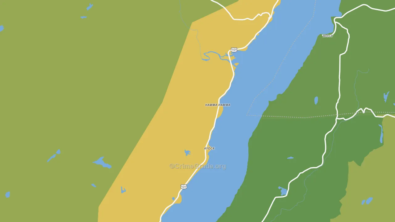 98555, WA Map of Vehicle Theft Rates