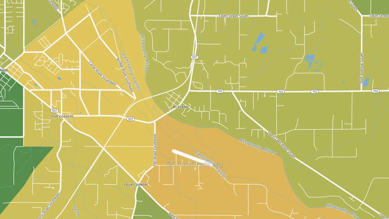 98558, WA Map of Vehicle Theft Rates