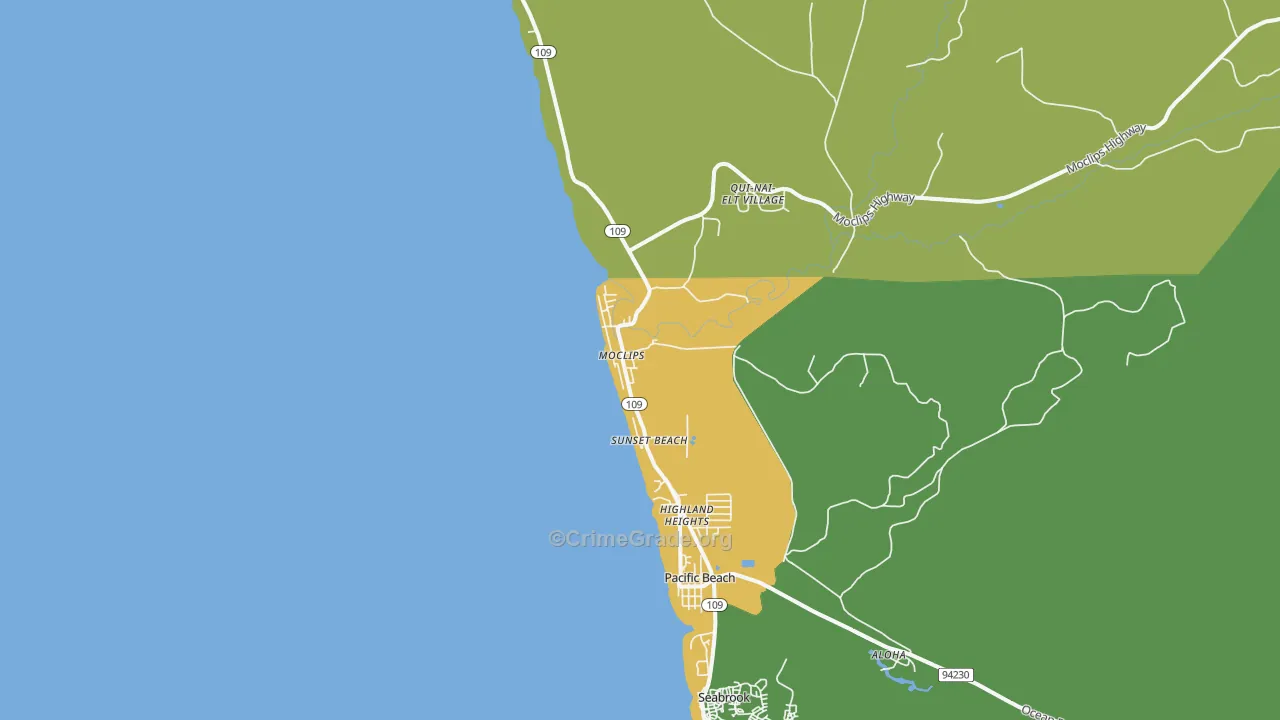98562, WA Map of Vehicle Theft Rates
