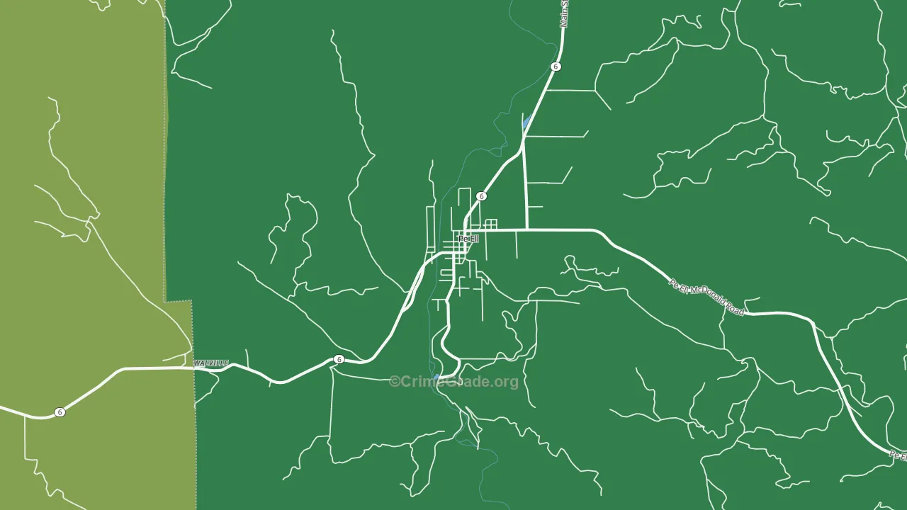 98572, WA Map of Vehicle Theft Rates