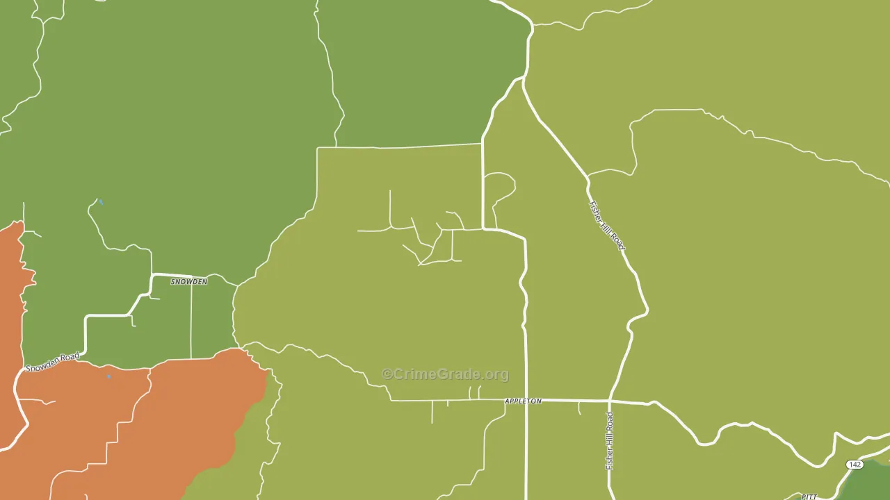 98602, WA Map of Vehicle Theft Rates