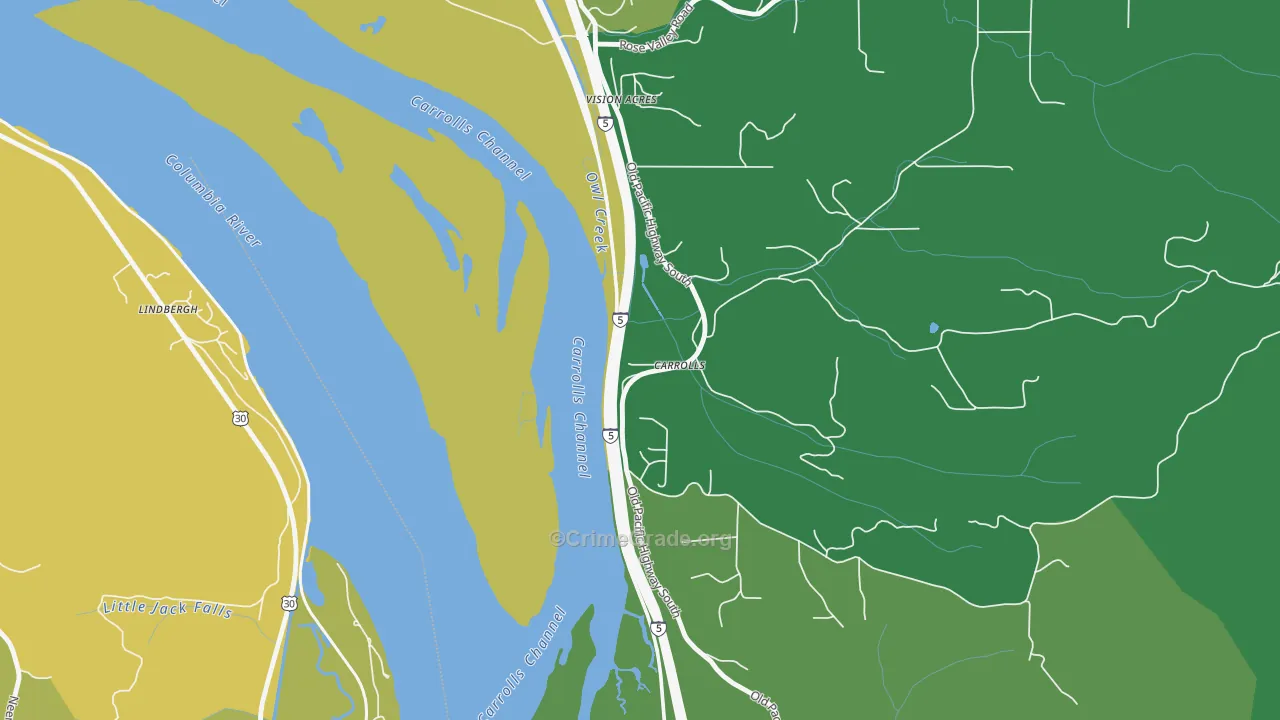 98609, WA Map of Vehicle Theft Rates