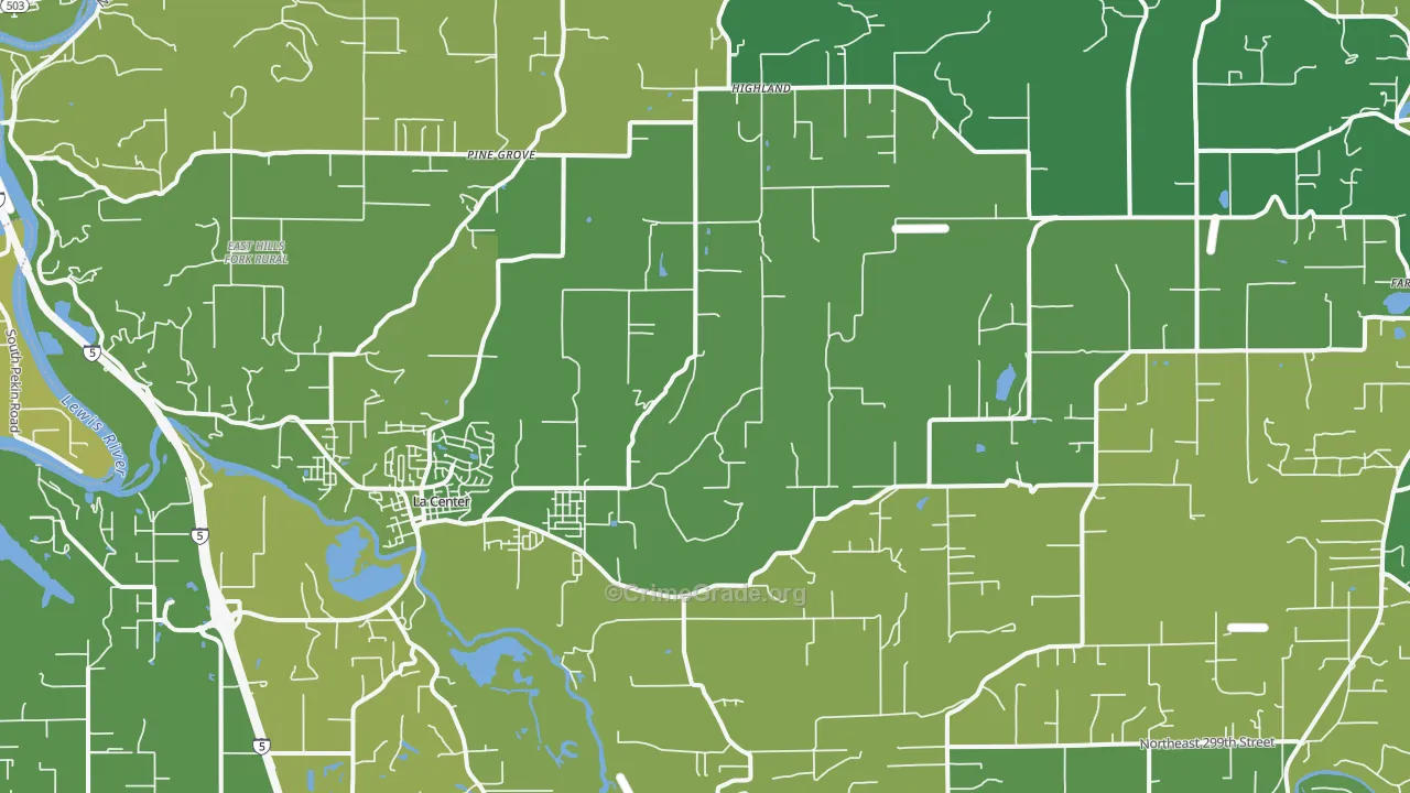 98629, WA Map of Vehicle Theft Rates