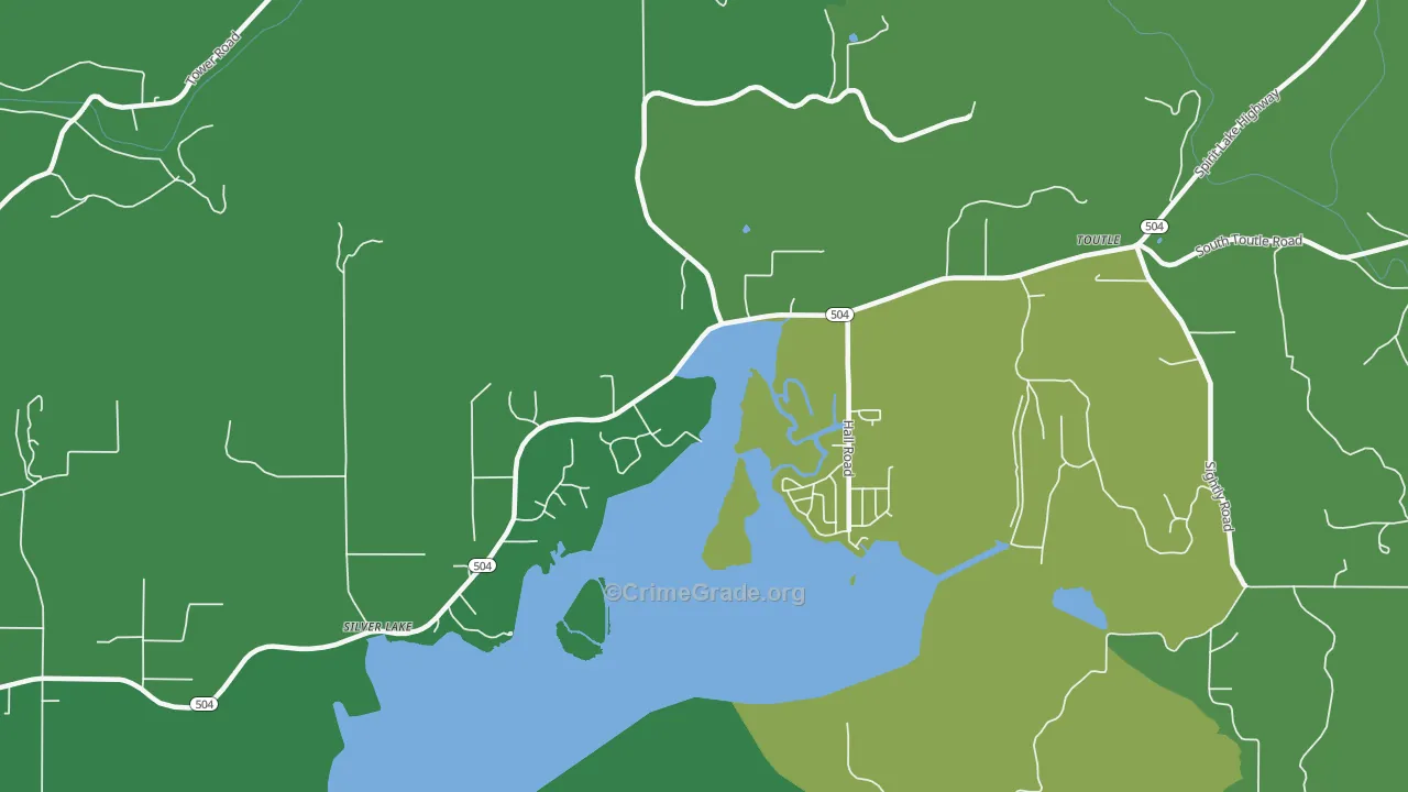 98645, WA Map of Vehicle Theft Rates