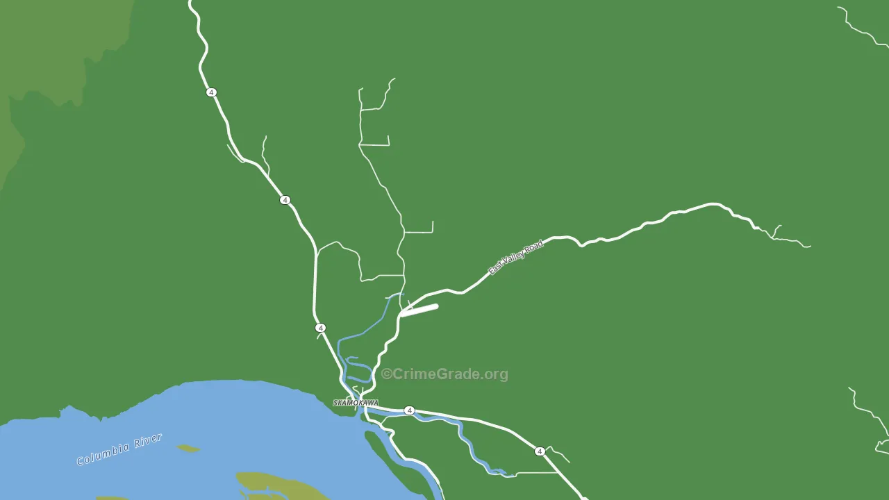 98647, WA Map of Vehicle Theft Rates