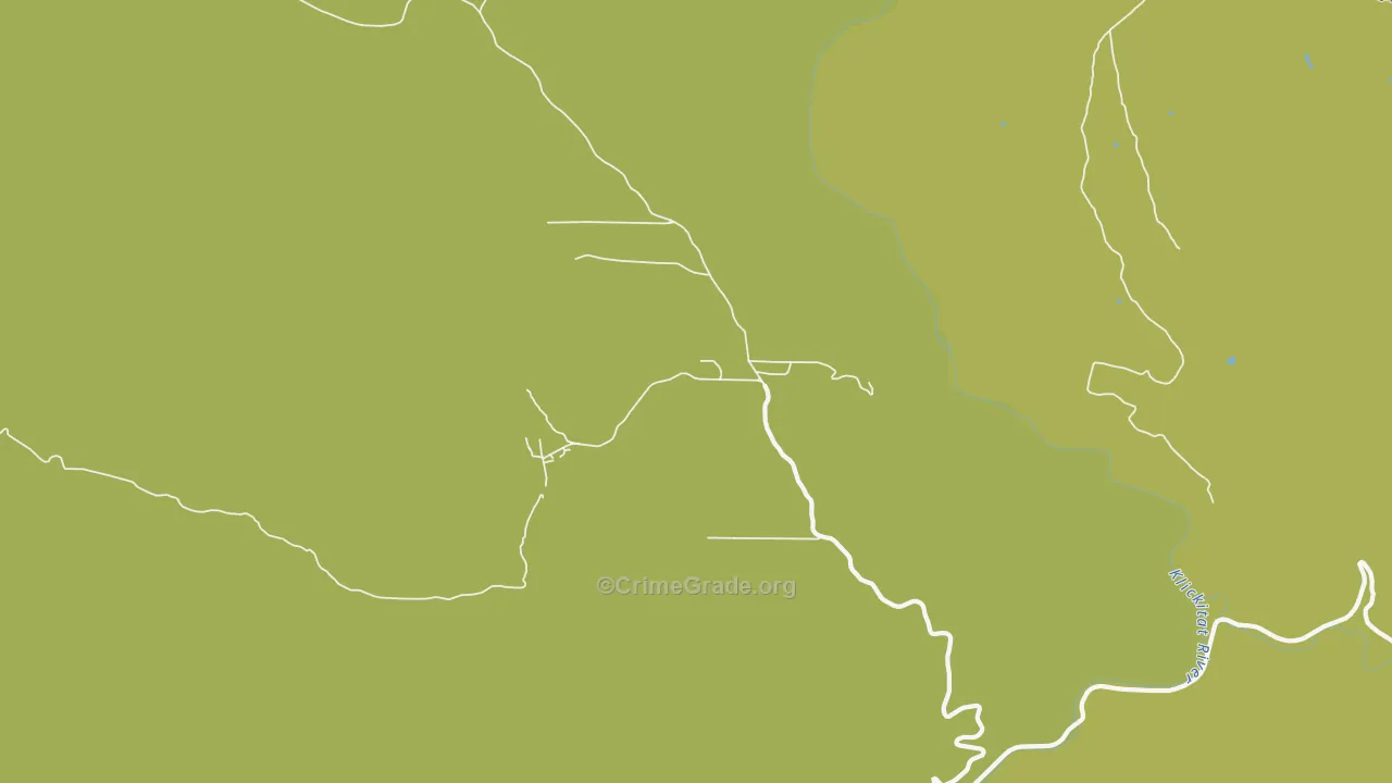98670, WA Map of Vehicle Theft Rates