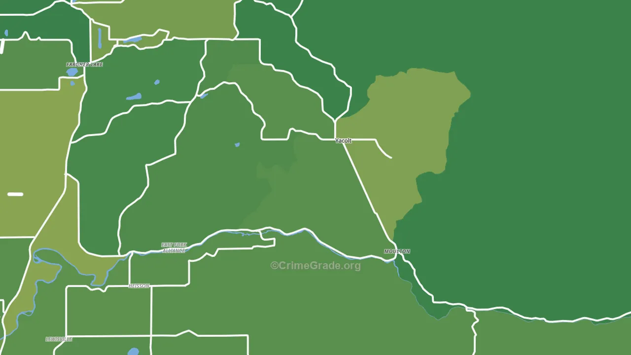 98675, WA Map of Vehicle Theft Rates