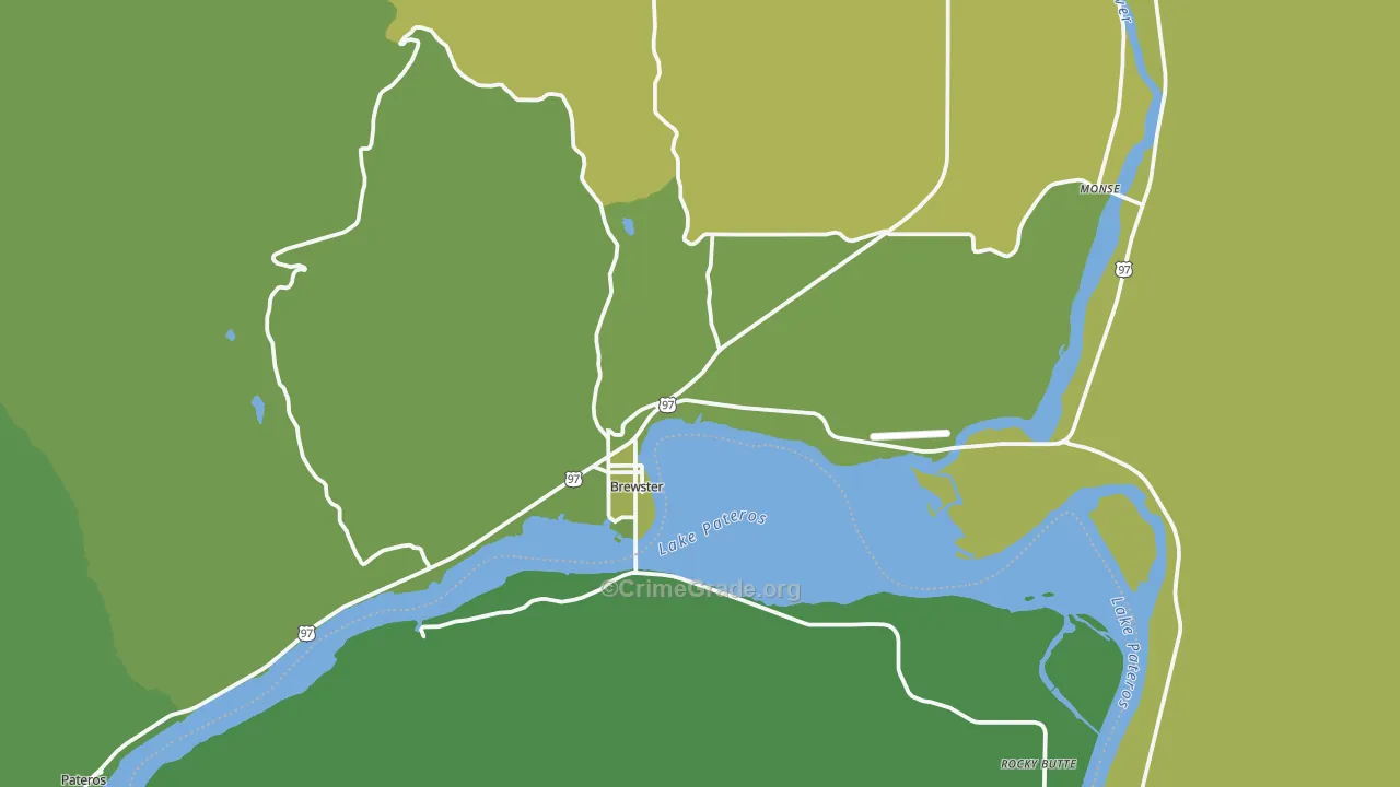 98812, WA Map of Vehicle Theft Rates