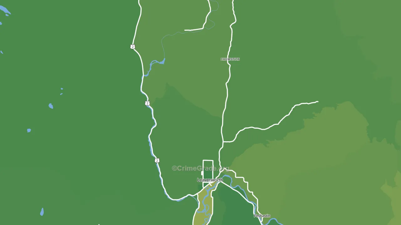 98826, WA Map of Vehicle Theft Rates