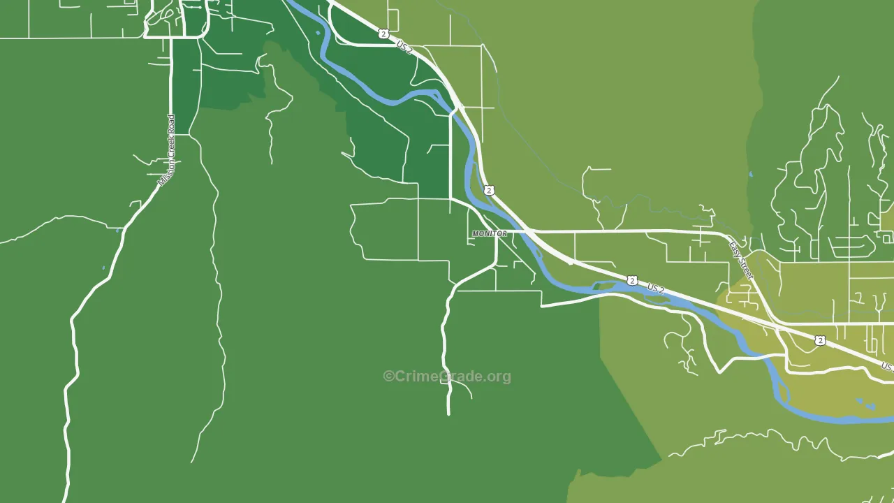 98836, WA Map of Vehicle Theft Rates