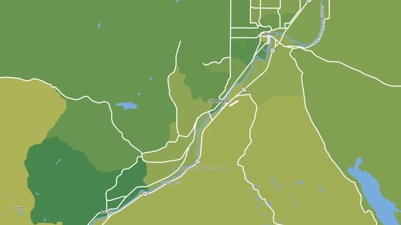 98840, WA Map of Vehicle Theft Rates