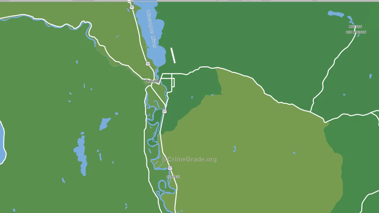 98844, WA Map of Vehicle Theft Rates