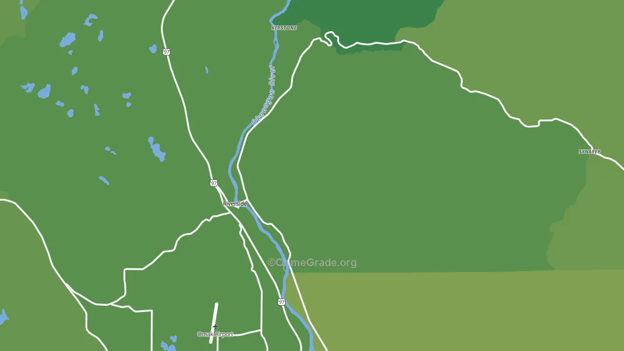 98849, WA Map of Vehicle Theft Rates