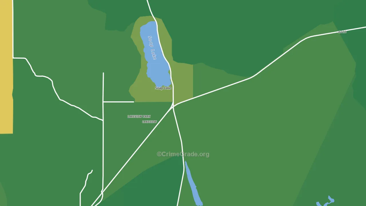 98851, WA Map of Vehicle Theft Rates