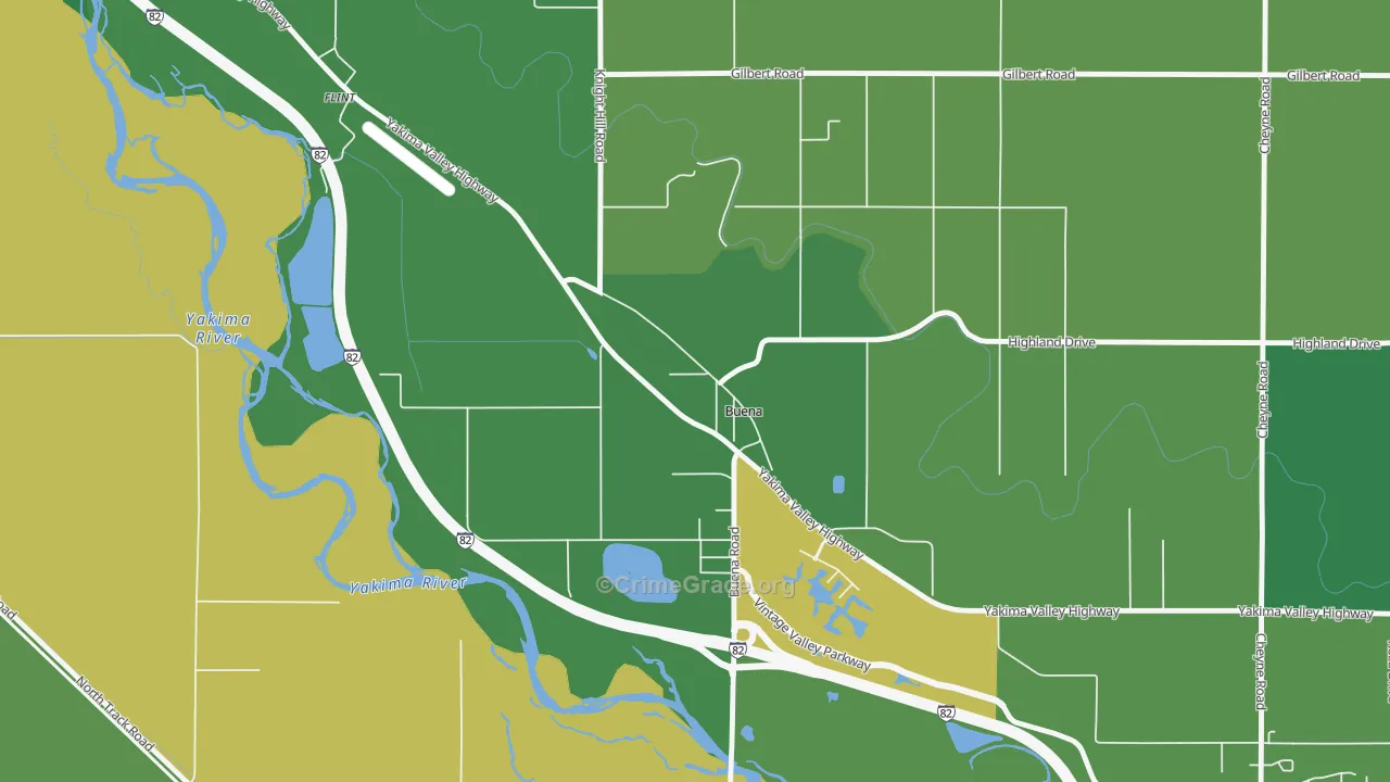 98921, WA Map of Vehicle Theft Rates