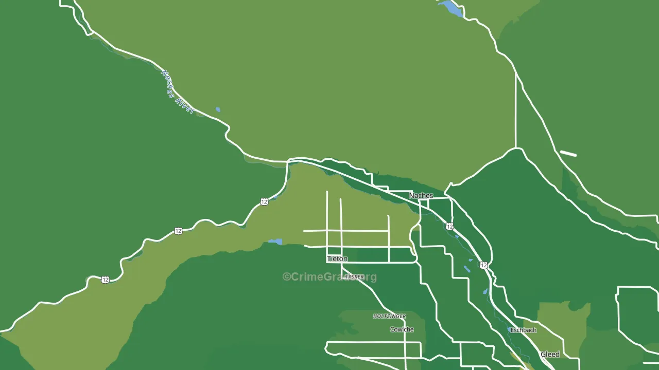 98937, WA Map of Vehicle Theft Rates
