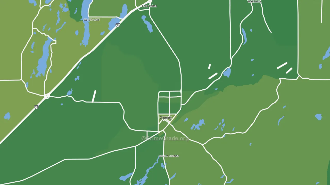 99004, WA Map of Vehicle Theft Rates