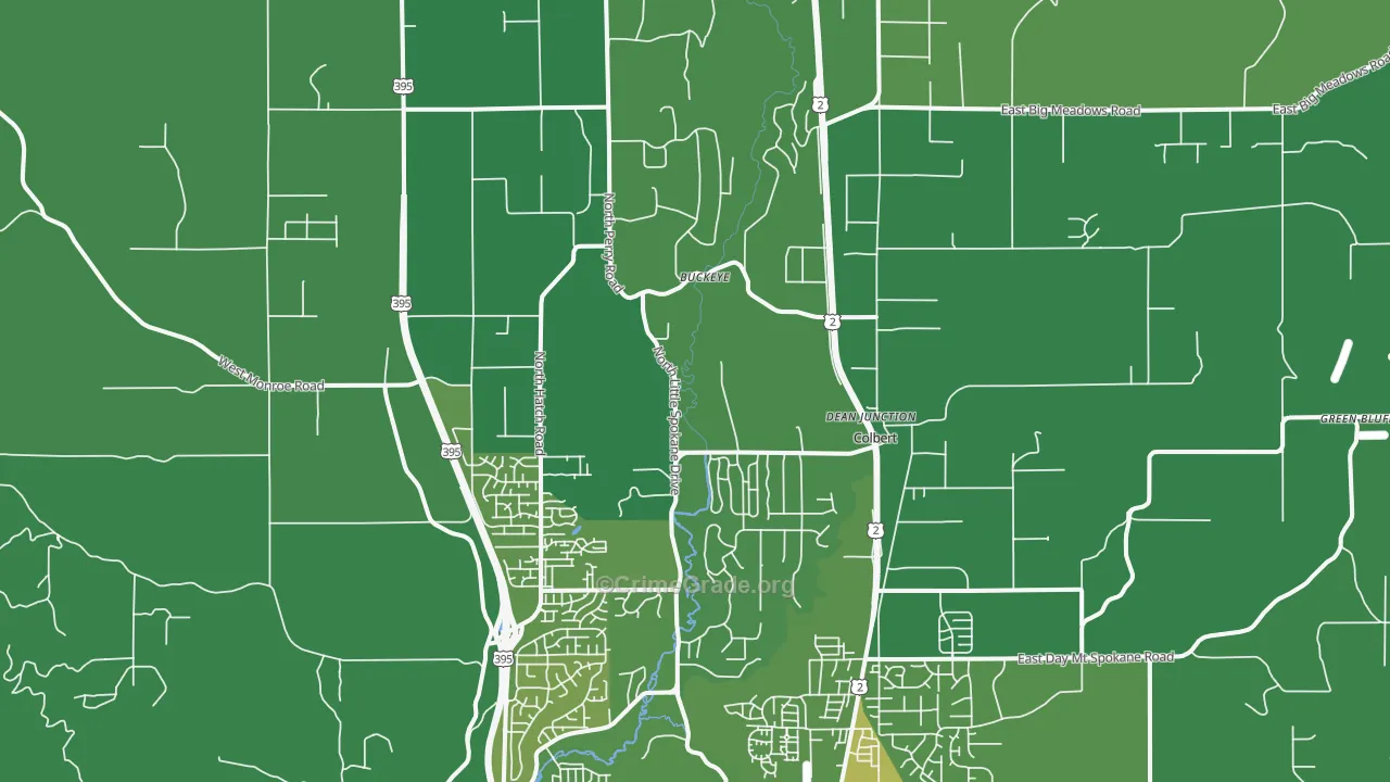 99005, WA Map of Vehicle Theft Rates