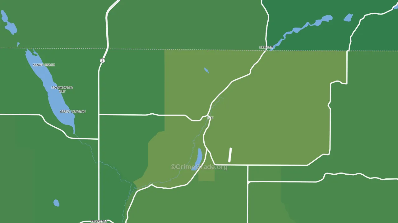 99009, WA Map of Vehicle Theft Rates