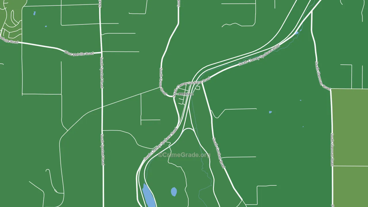 99020, WA Map of Vehicle Theft Rates