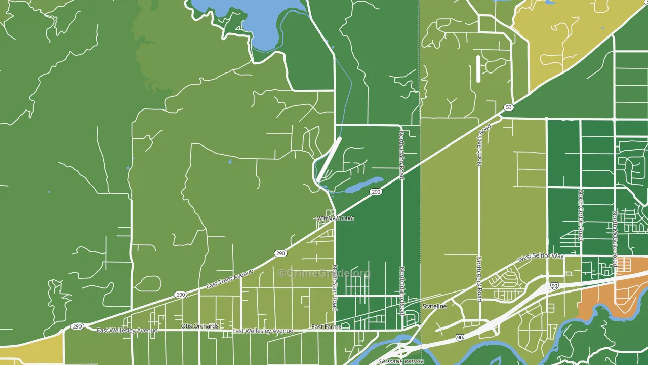 99025, WA Map of Vehicle Theft Rates