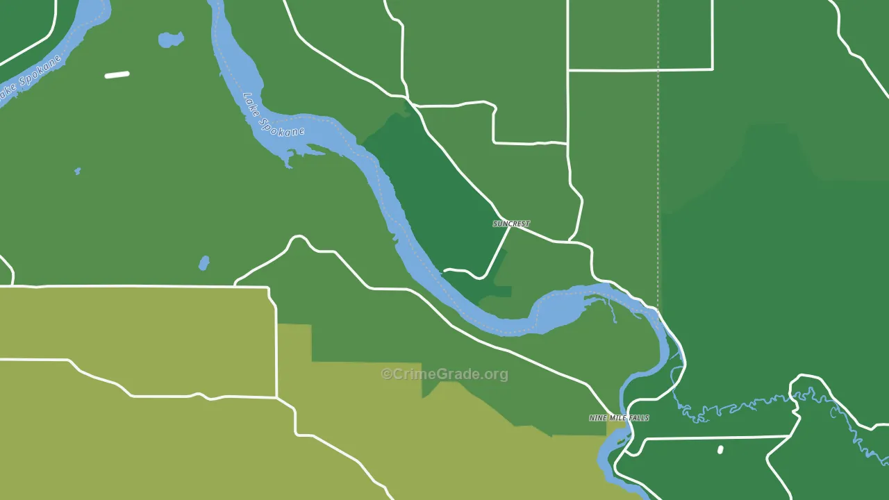99026, WA Map of Vehicle Theft Rates