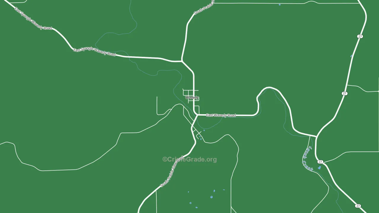 99039, WA Map of Vehicle Theft Rates