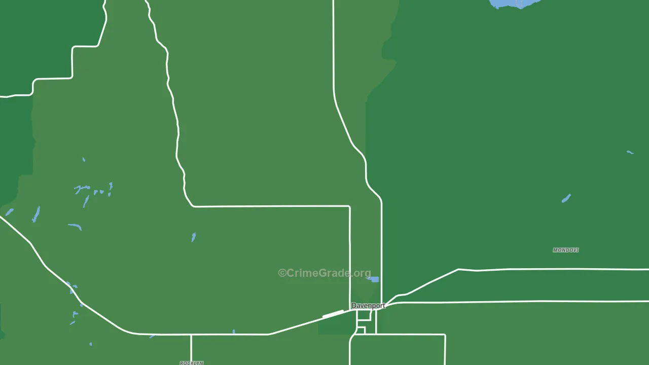99122, WA Map of Vehicle Theft Rates