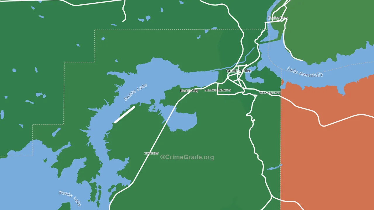 99123, WA Map of Vehicle Theft Rates