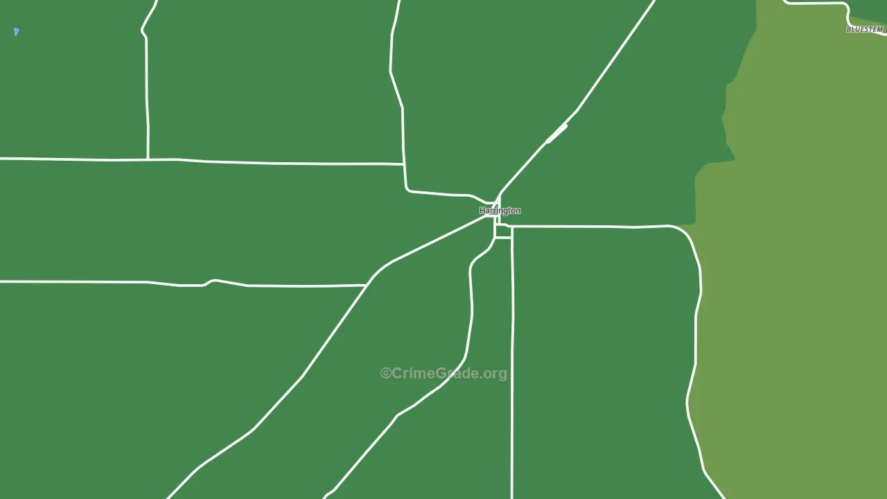 99134, WA Map of Vehicle Theft Rates