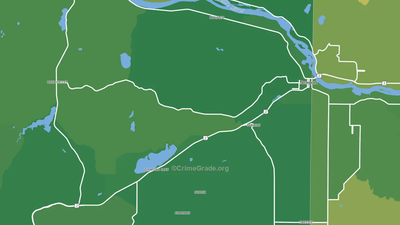 99156, WA Map of Vehicle Theft Rates