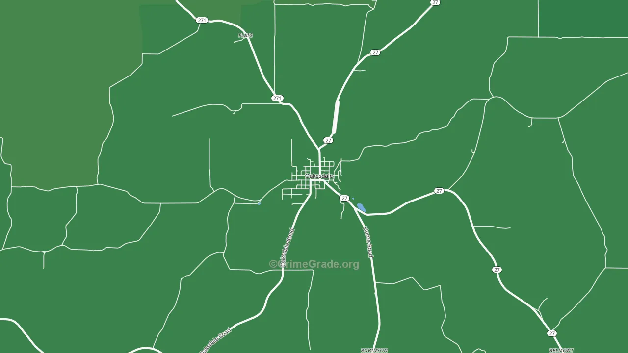 99158, WA Map of Vehicle Theft Rates