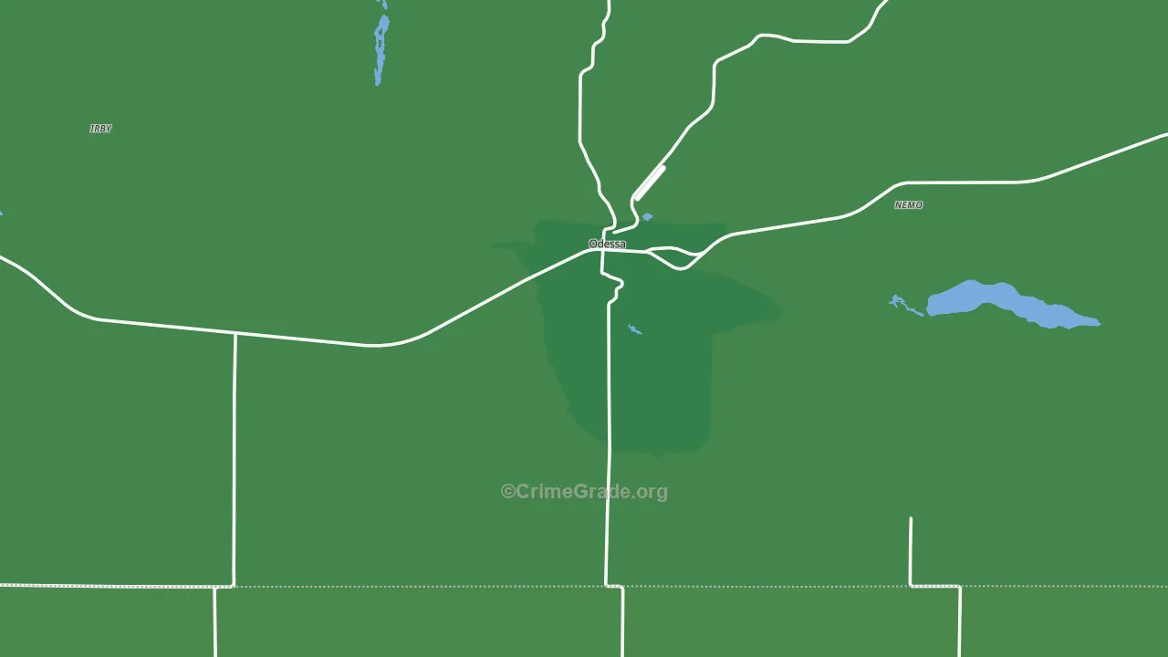 99159, WA Map of Vehicle Theft Rates
