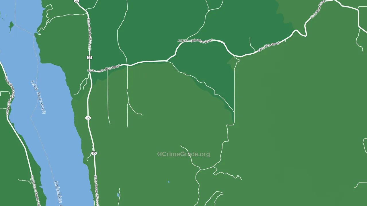 99167, WA Map of Vehicle Theft Rates