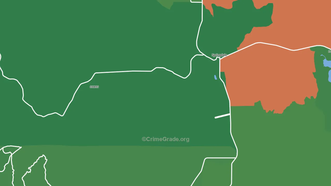 99173, WA Map of Vehicle Theft Rates