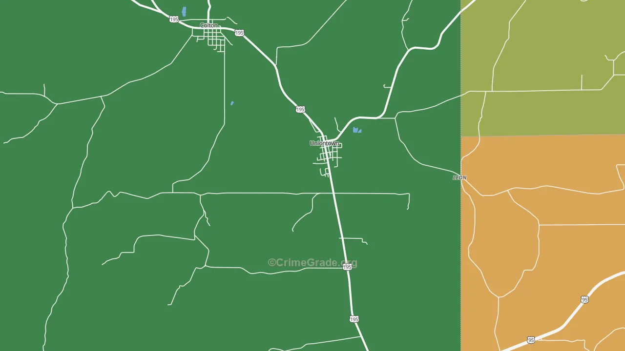99179, WA Map of Vehicle Theft Rates