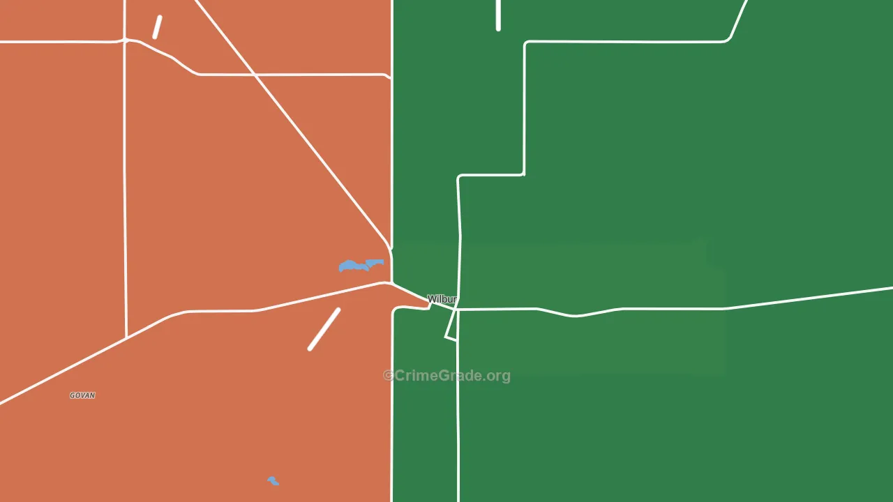 99185, WA Map of Vehicle Theft Rates