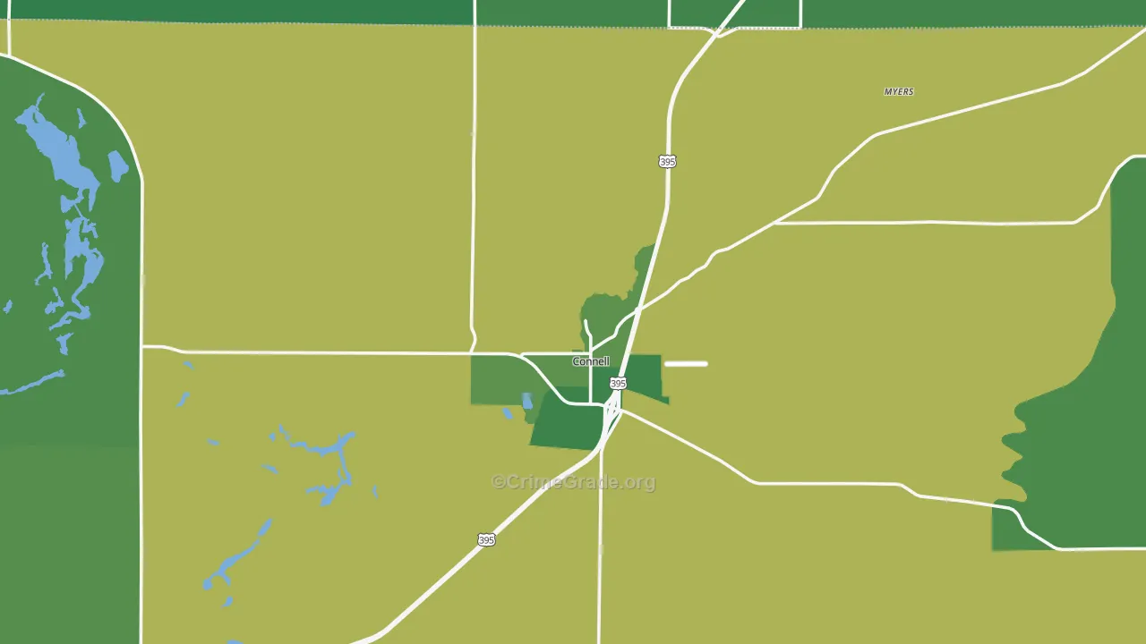 99326, WA Map of Vehicle Theft Rates