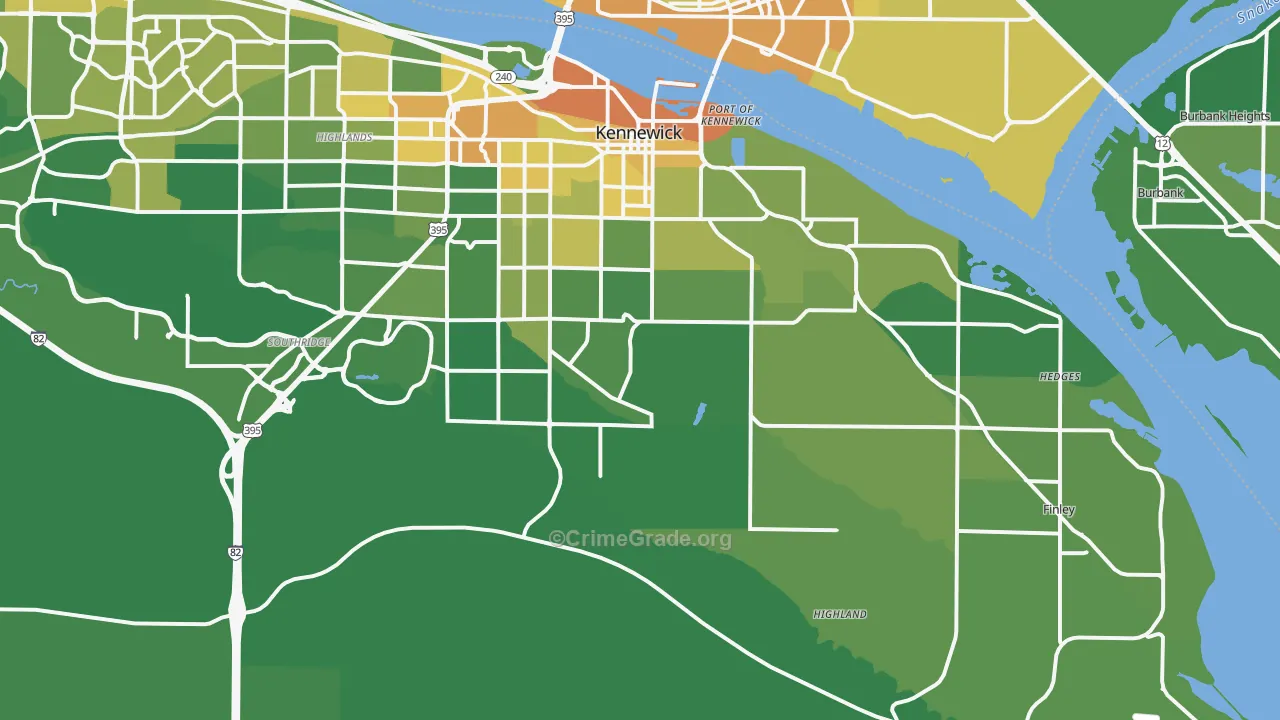 99337, WA Map of Vehicle Theft Rates