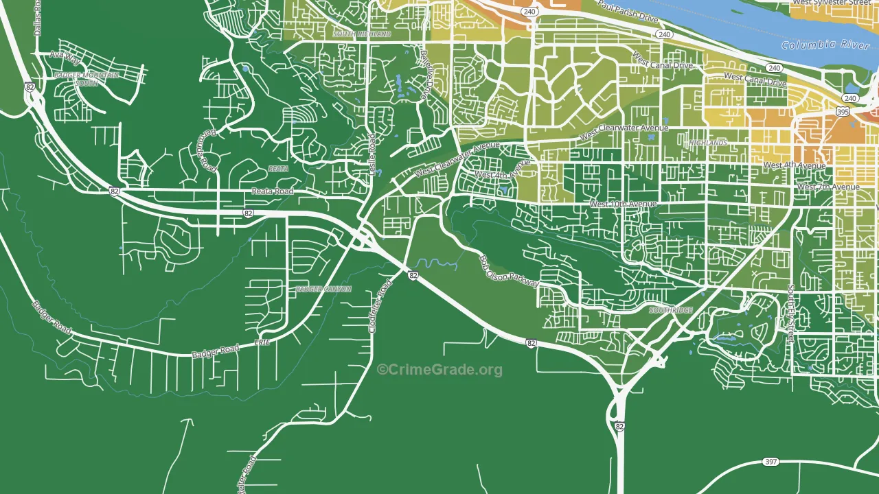 99338, WA Map of Vehicle Theft Rates