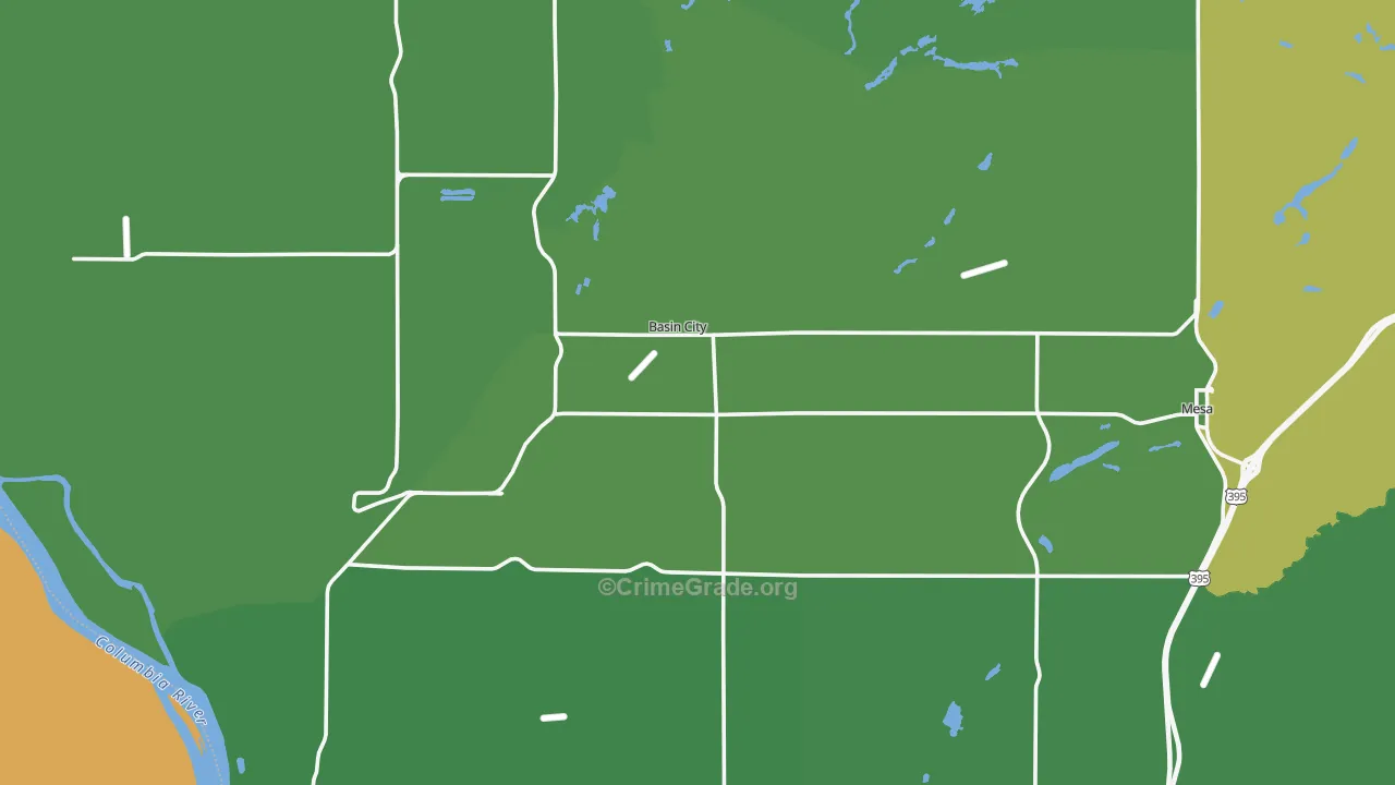 99343, WA Map of Vehicle Theft Rates