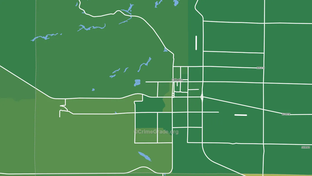 99344, WA Map of Vehicle Theft Rates
