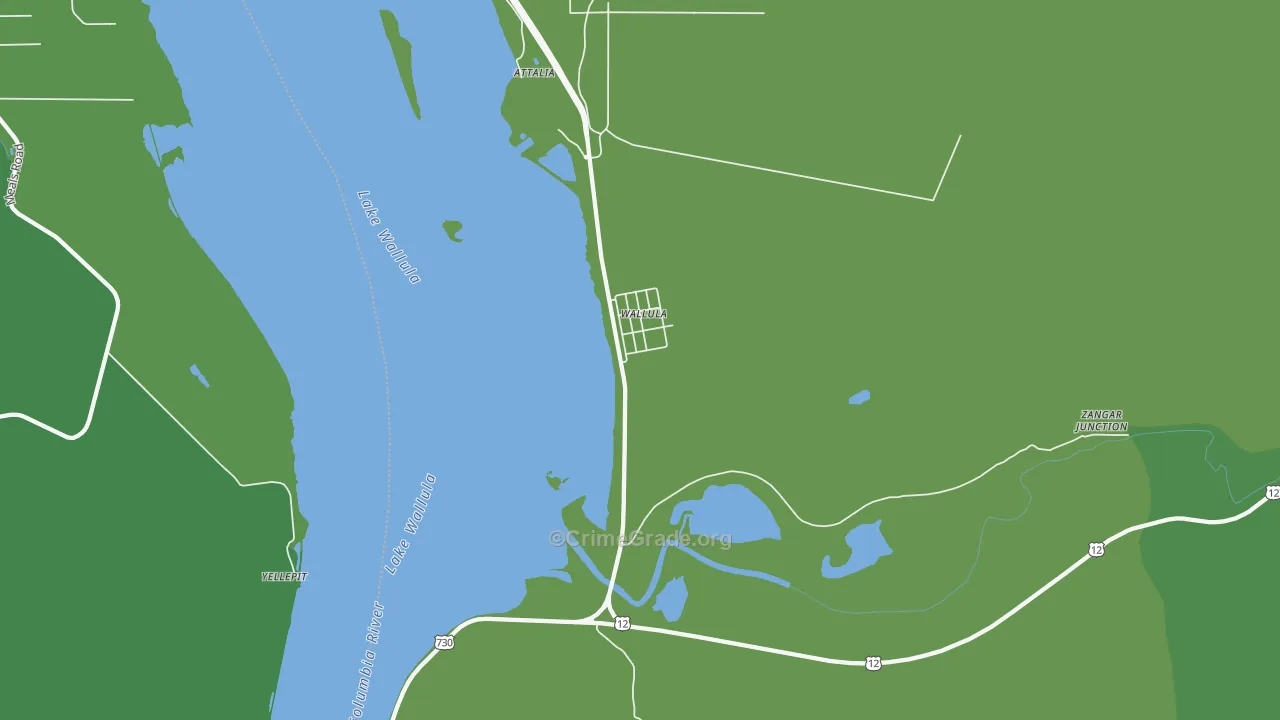 99363, WA Map of Vehicle Theft Rates