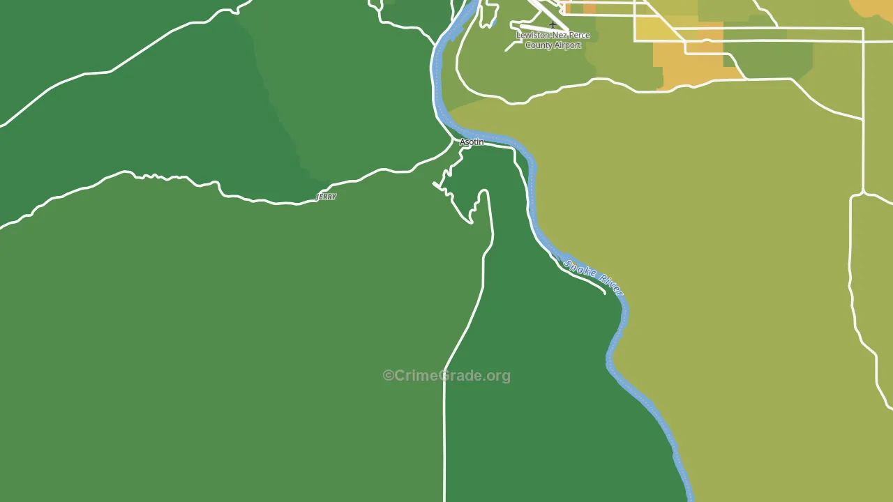 99402, WA Map of Vehicle Theft Rates