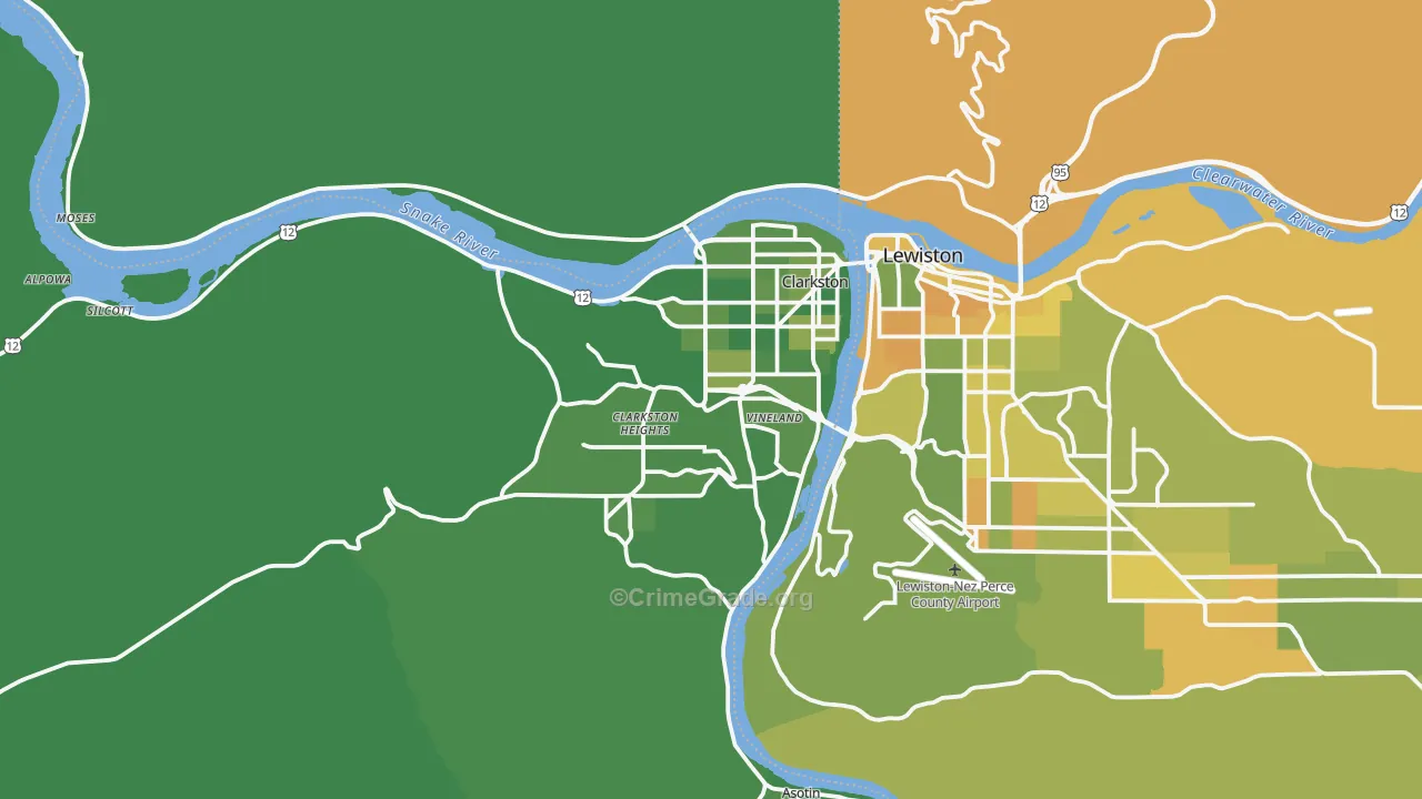 99403, WA Map of Vehicle Theft Rates
