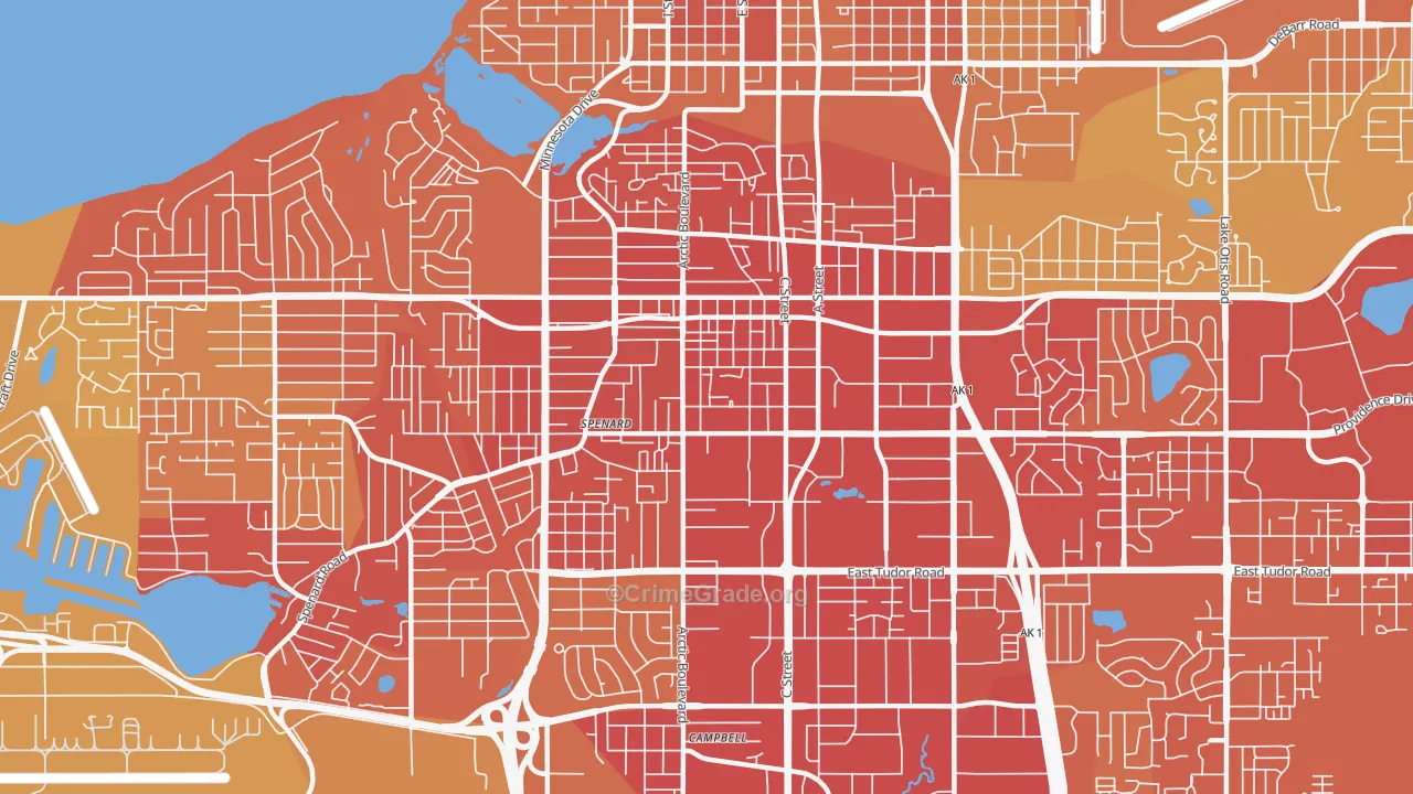 99503, AK Map of Vehicle Theft Rates