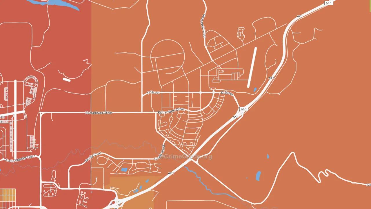 99505, AK Map of Vehicle Theft Rates