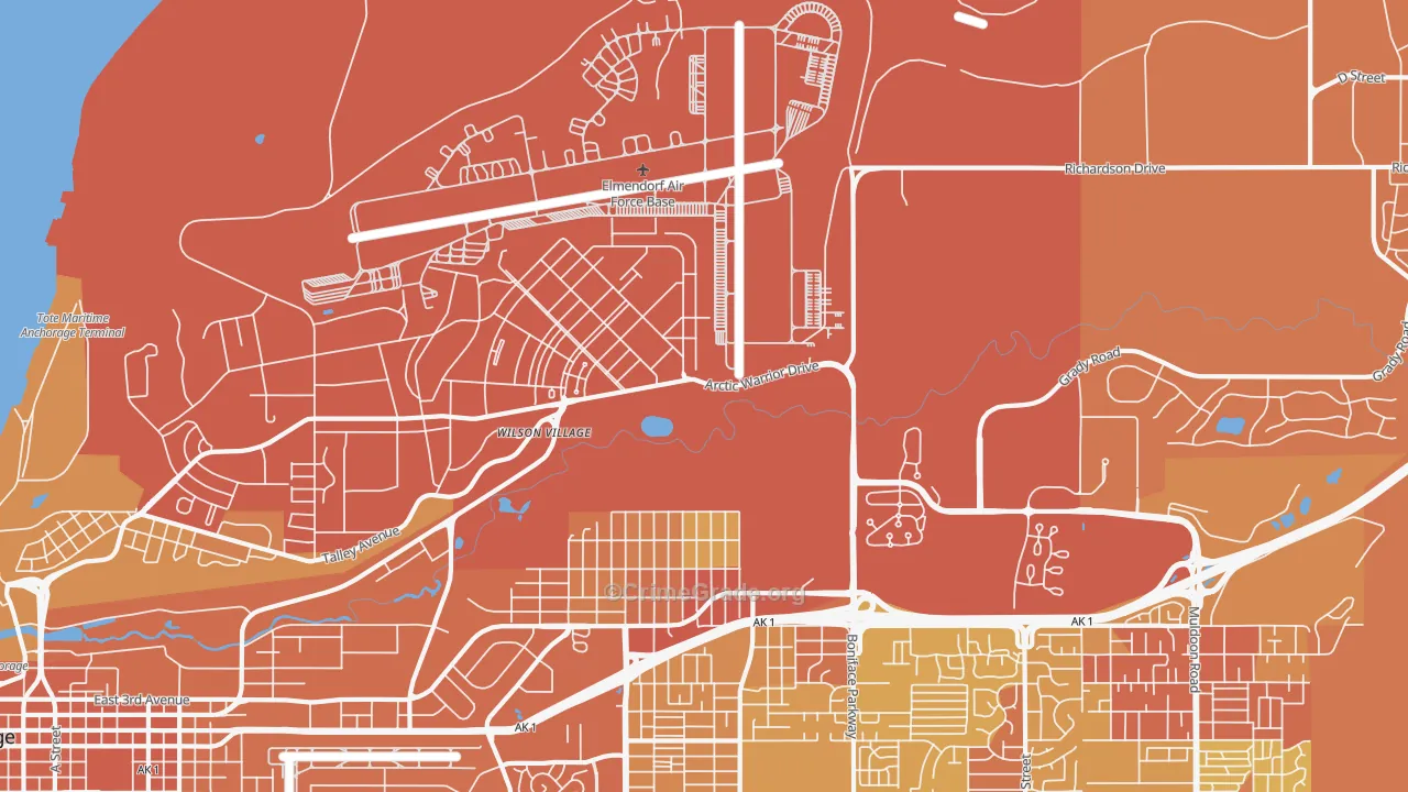 99506, AK Map of Vehicle Theft Rates