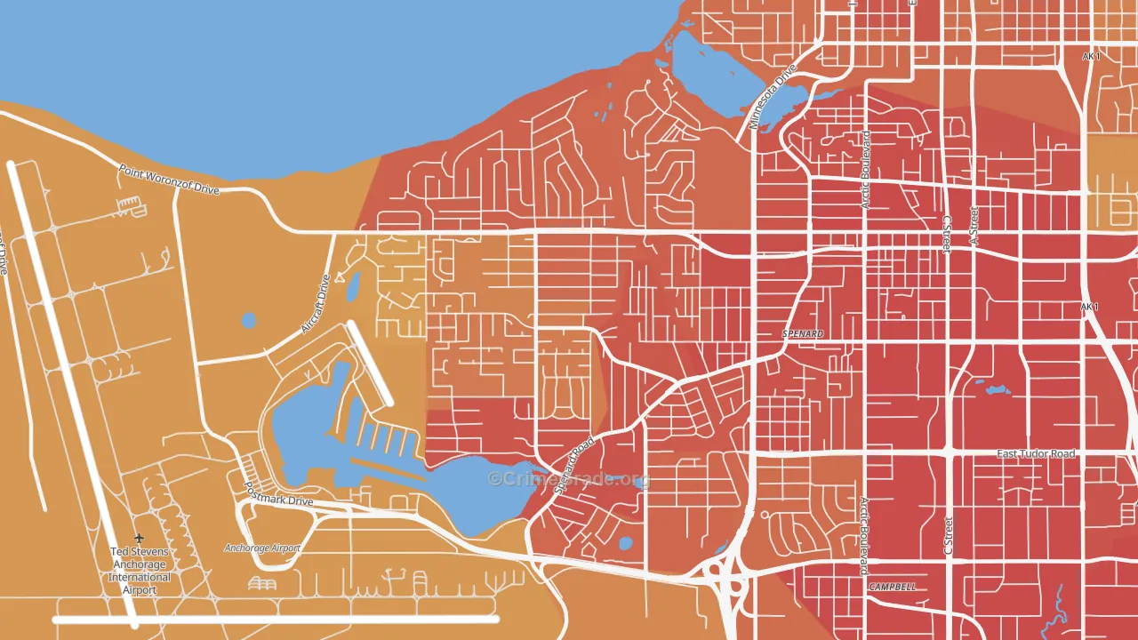 99517, AK Map of Vehicle Theft Rates