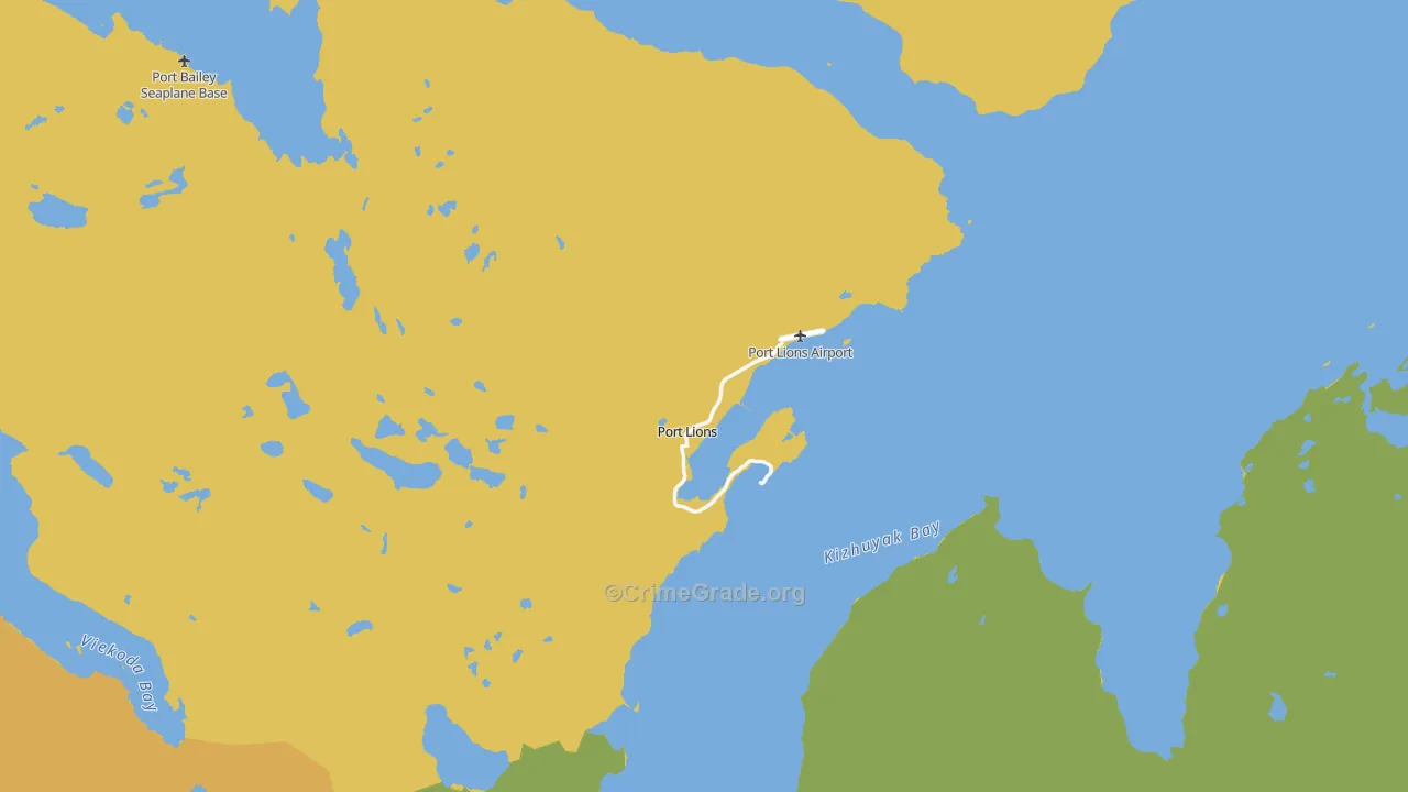 99550, AK Map of Vehicle Theft Rates